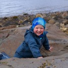 Kids Northern Lights Lue med knyting og dusk thumbnail