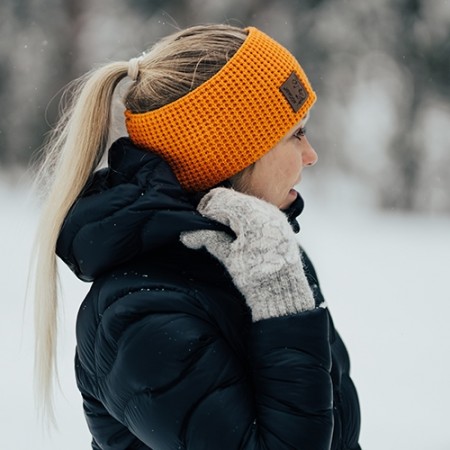 Headband Knit Orange