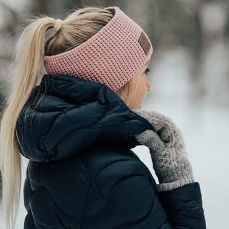 Headband Knit Light Pink