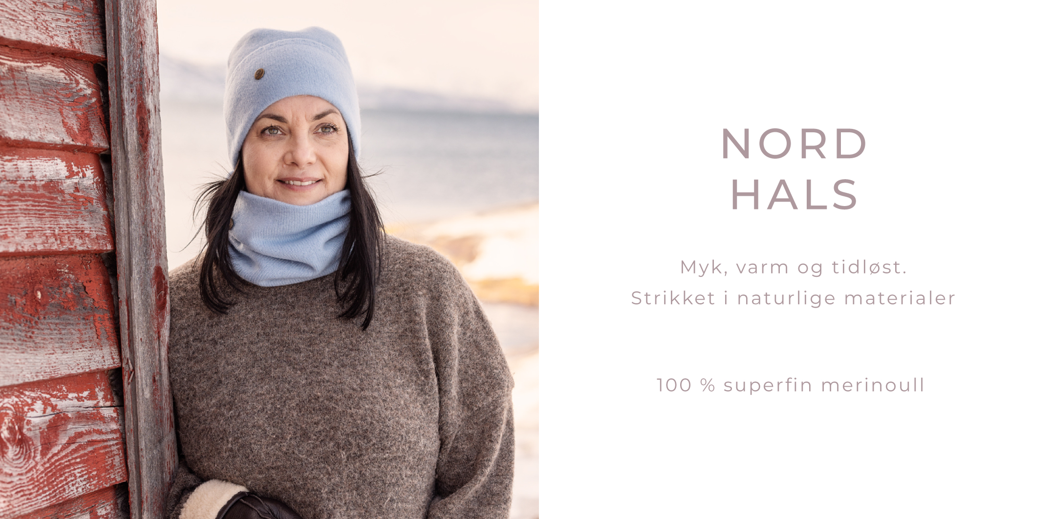 Strikket hals buff